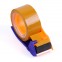 Диспенсер для скотча ручной шириной до 5 см, пластик + металл, сине-оранжевый