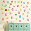 Наклейка "Английский алфавит" с красочными буквами в детскую комнату