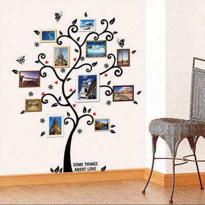 Наклейка "Дерево любви" виниловая самоклеящаяся – фон для рамок с фотографиями 