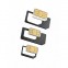 Адаптер для сим-карты (комплект из 3 держателей и 1 скрепки) для iPhone 4/4S/5/5S/6